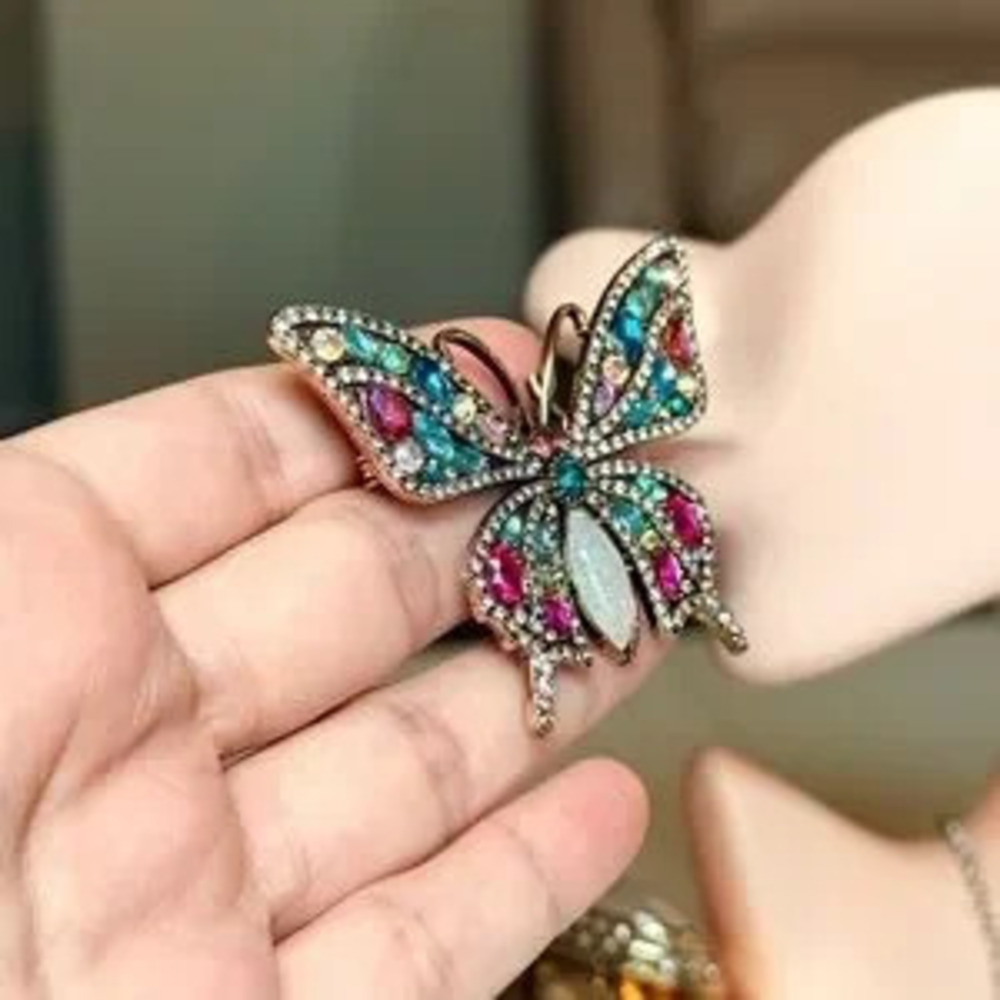 Multicolor Butterfly Brooch - Picture 6 of 9